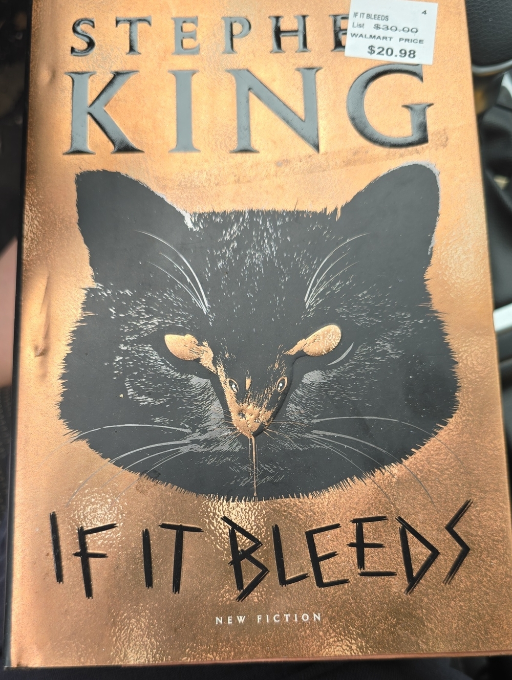 If It Bleeds Hardcover Book - Black and Copper